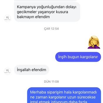 Kargoya Verilmeyen Ürün Ve İletişim Sorunu