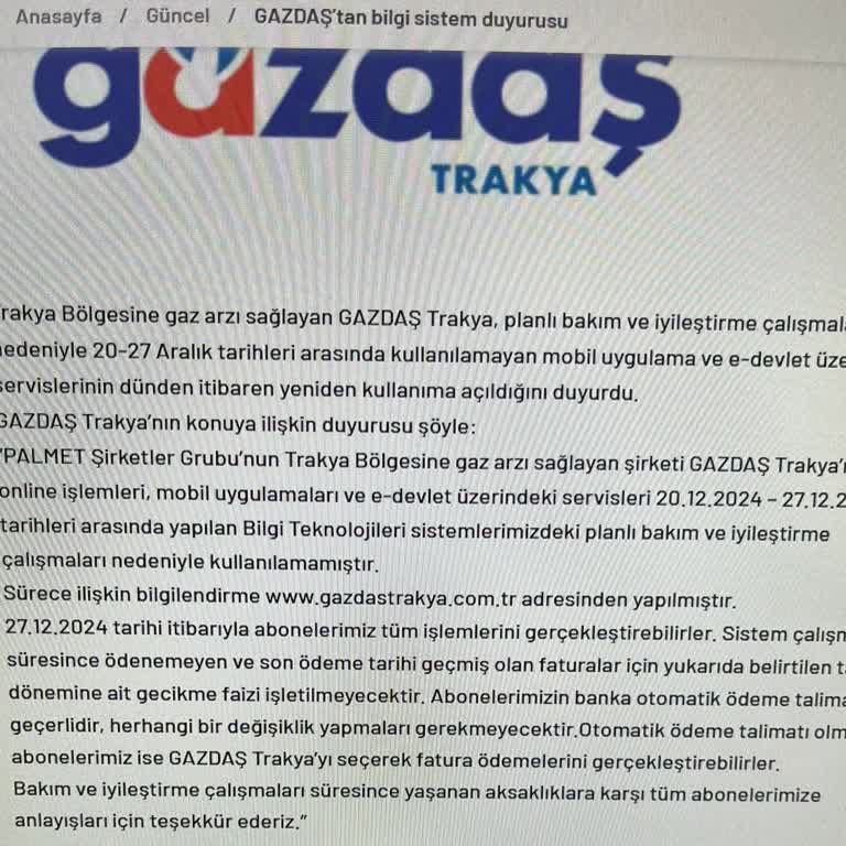 Fatura Ödeme Sorunu Ve Bilgilendirme Eksikliği