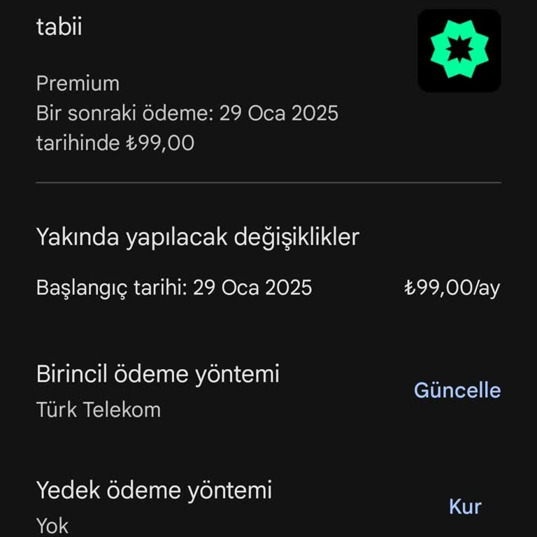 Tabii Uygulaması Üzerinden Alınan Paket Sorunu