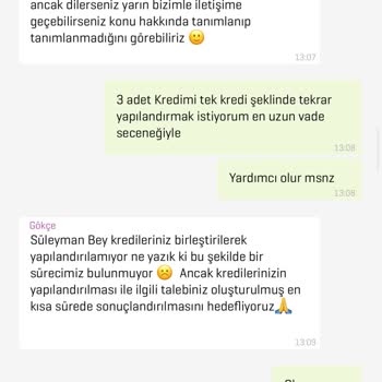 Kredi Yapılandırma Taleplerine Cevap Alamama Sorunu