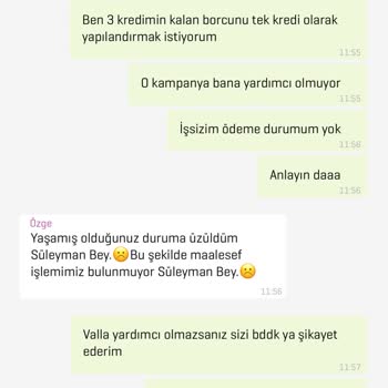 Kredi Yapılandırma Taleplerine Cevap Alamama Sorunu