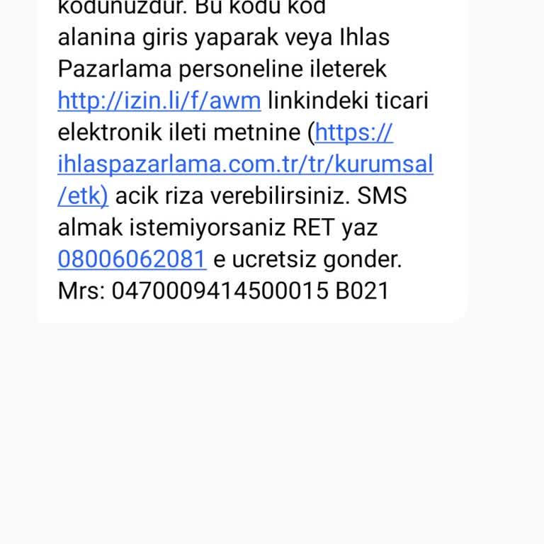 İzinsiz Gönderilen Giriş Kodları Ve Bağlantılar