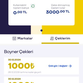 Hediye Çekleri Kullanılamıyor