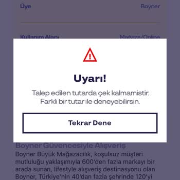 Hediye Çekleri Kullanılamıyor