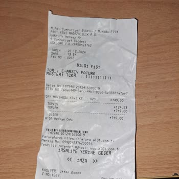 A101 Göktürk Şubesinde İade Sorunu