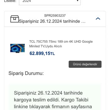 Yılbaşı Öncesi TV Siparişi Krizi