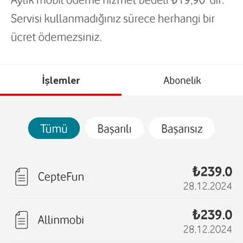 İzinsiz Abonelik Ve Fatura Ücreti Sorunu