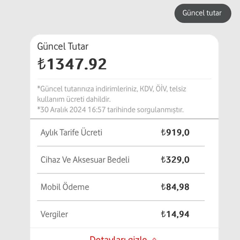 Ödenmiş Telefon Faturasındaki Ek Ücret Sorunu