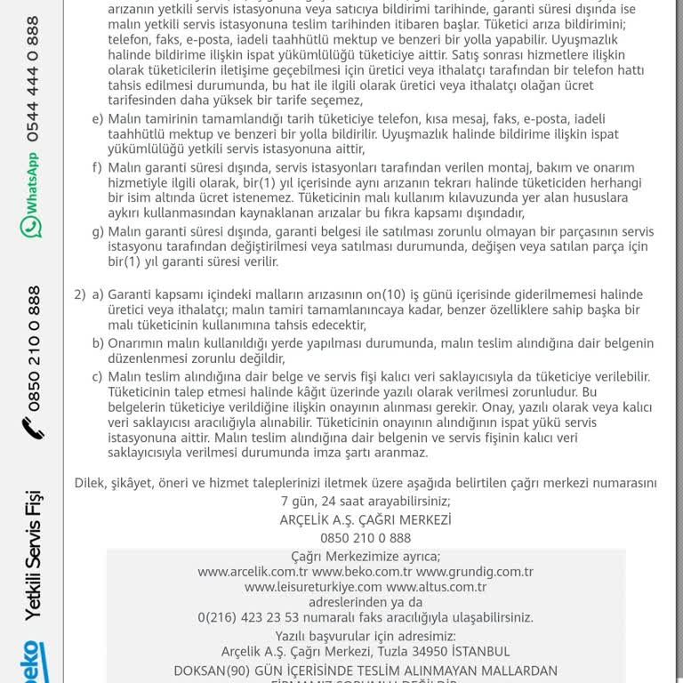 Sıfır Üründe Taşıma Hasarı Ve Servis Sorunu