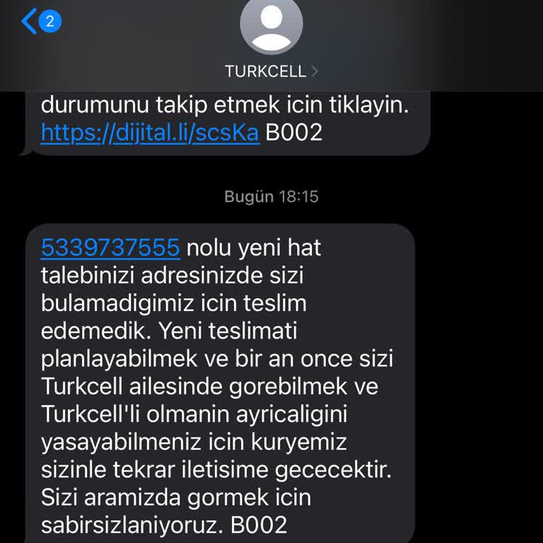 Turkcell Hat Teslimatında Yalan Beyan Ve Gecikme