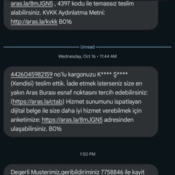 Aras Kargo İle Sürekli Geciken Teslimatlar
