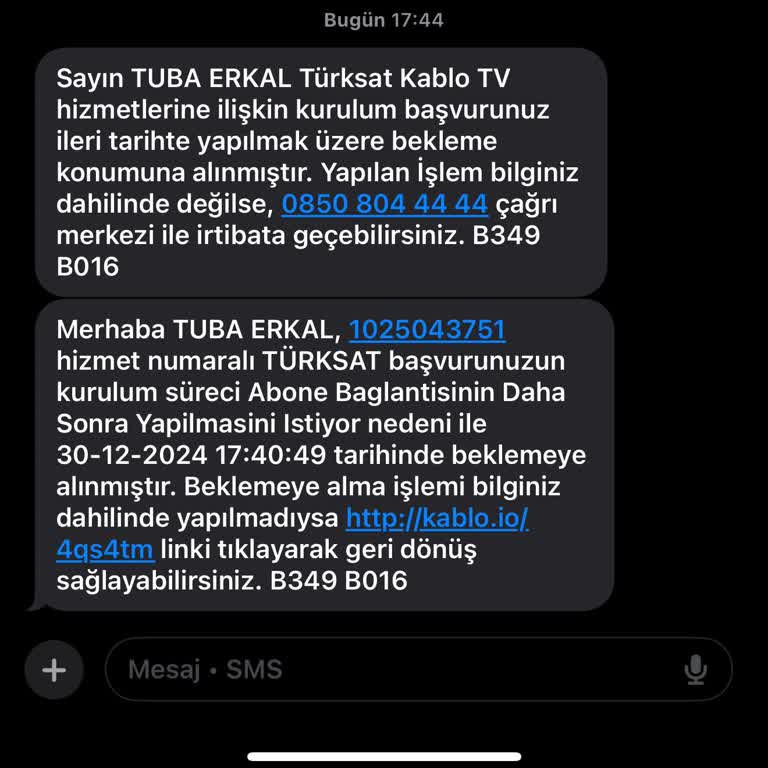 TÜRKSAT Kablolu TV Randevu Sorunu Ve Müşteri Memnuniyetsizliği