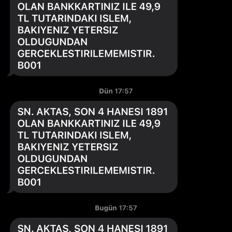 Bankkartı İşlem Sorunu Ve Güven Endişesi