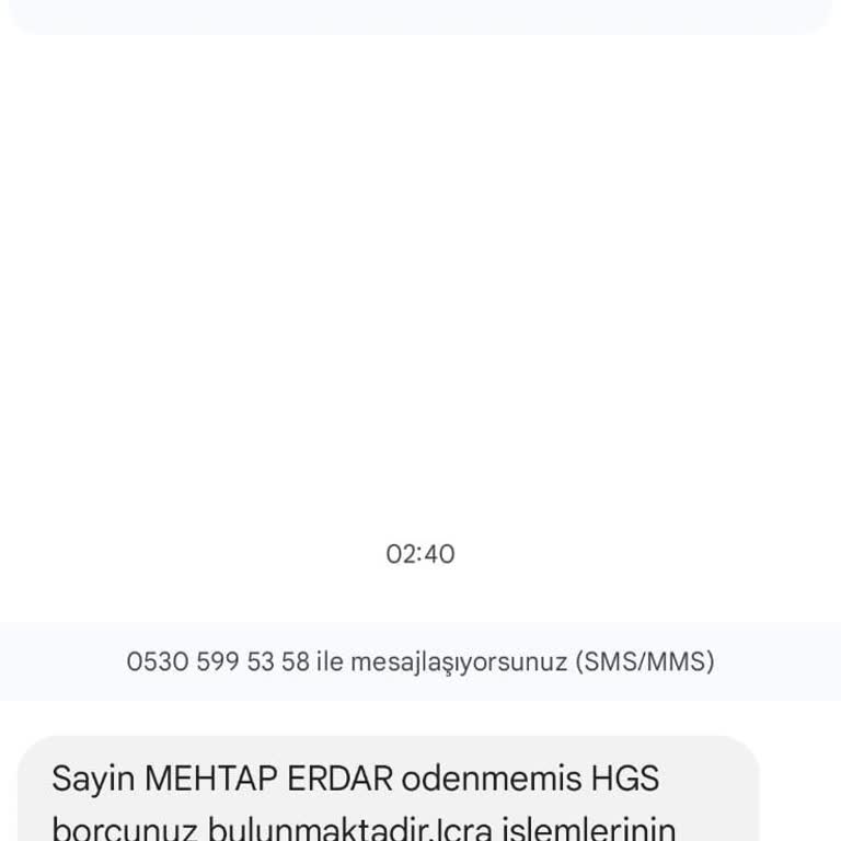 Kişisel Bilgilerimin İzinsiz Kullanımı Ve Yanıltıcı HGS Mesajları