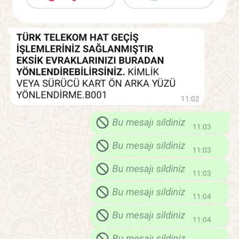 Yanıltıcı Aramalarla Gelen Hattı İstemiyorum
