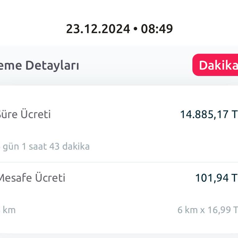 TikTak Kirala Yanlış Kiralama Ücretlendirmesi Mağduriyeti