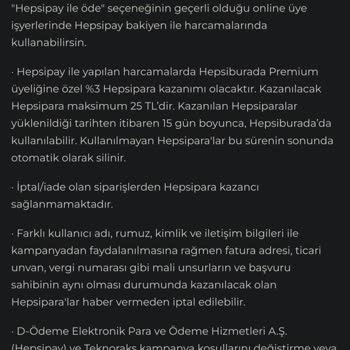 Kampanya Koşullarına Uymayan Hepsipara Sorunu