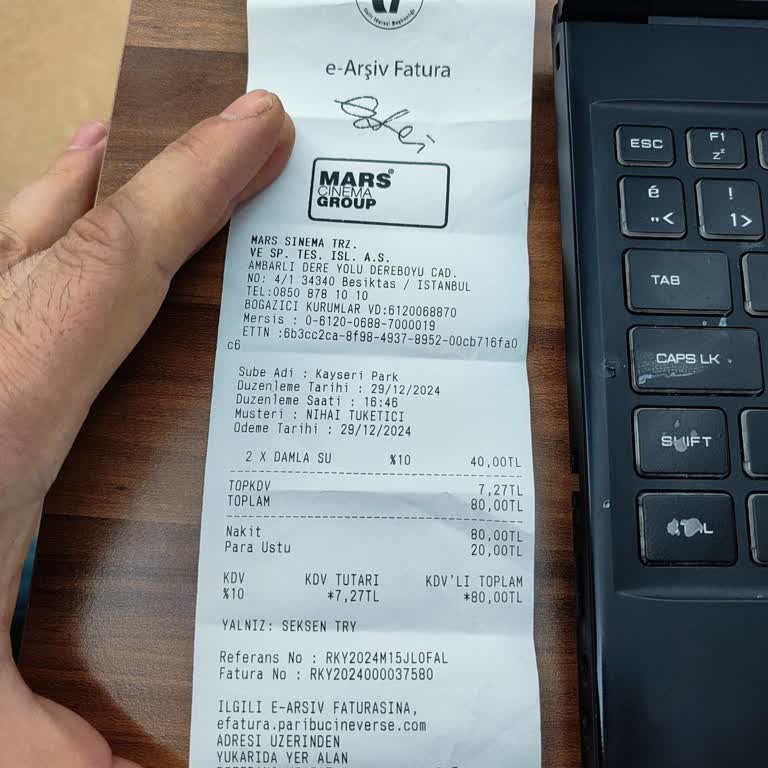 Kayseri Park AVM'de Sinemada Su İadesi Krizi