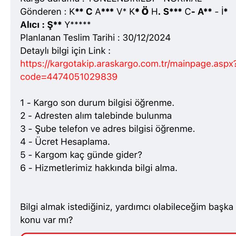 Kargo Teslimatında Yanlış Adres Mağduriyeti