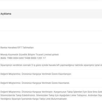 Bebek Maması Siparişimde Yaşanan Gecikme Ve Belirsizlik
