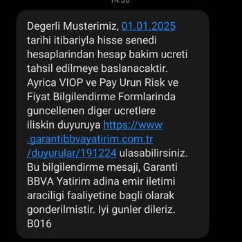 Garanti Bankası Yıllık Bakım Ücreti Sorunu