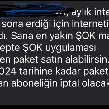 Şok Net'in Destek Ekibi Ve Hizmet Kalitesi Hayal Kırıklığı