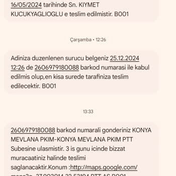 PTT'nin Yanıltıcı Teslimat Bildirimi Ve Eksik Hizmet