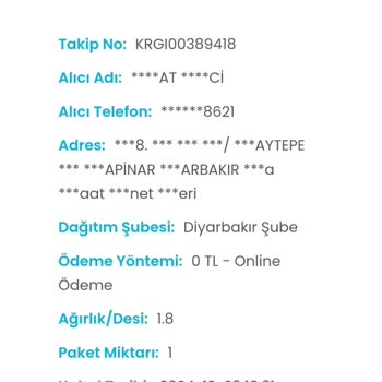 Kargoist İle Yaşanan Teslimat Sorunu