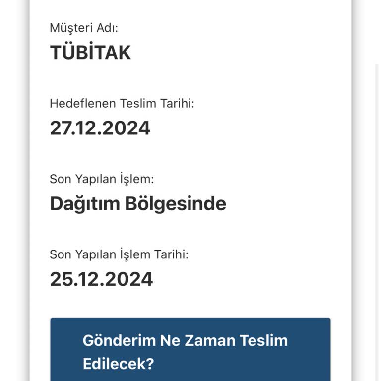 Kargo Teslimatında 5 Günlük Gecikme
