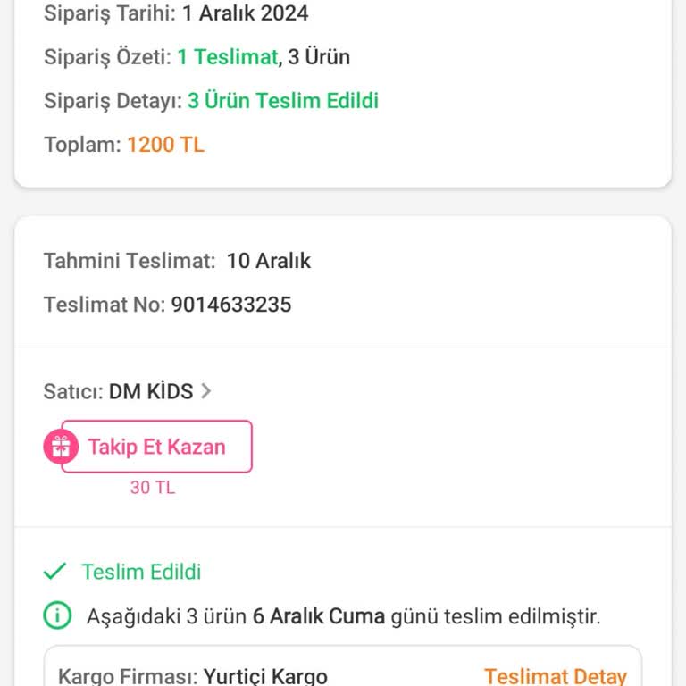 Trendyol'da Eksik Ürün Ve Yetersiz Müşteri Hizmeti Deneyimi