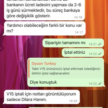 Dyson Sipariş İptali Ve Stok Sorunu