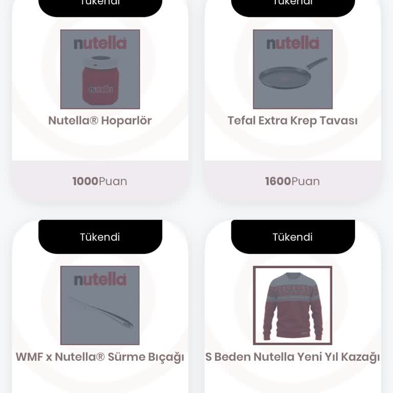 Nutella Puanlarıyla Hediye Bekleyişi