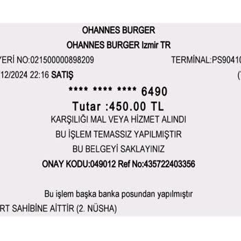 Ohannes Burger'de Hijyen Sorunu