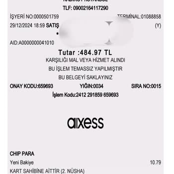 Yanlış Çekilen Ücretle Karşılaştım