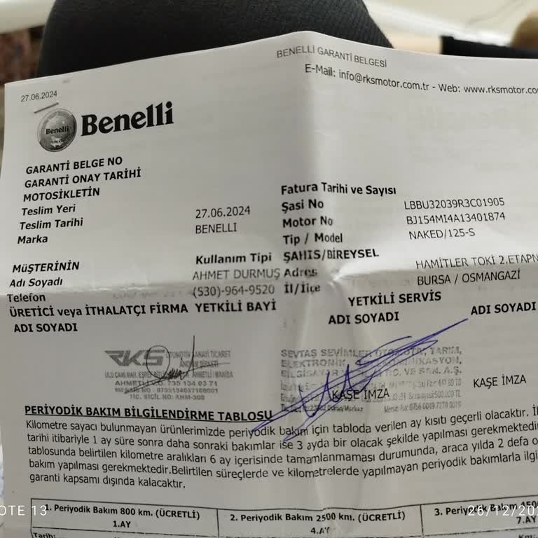 Benelli 125 Motorun Ön Far Camında Kararma Sorunu