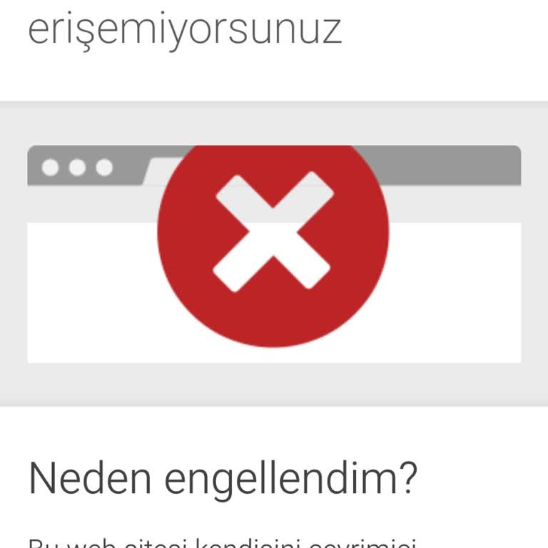 Siteye Erişim Sorunu Ve Sürekli Engellenme