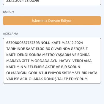 Öğrenci Akbilimde Sürekli Geçersizlik Sorunu