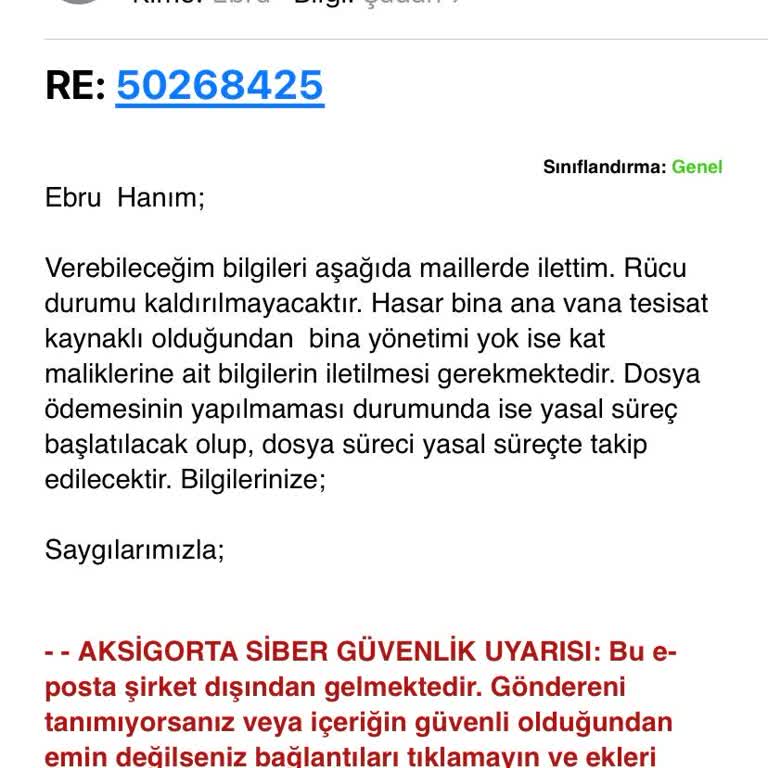 Aksigorta'nın Haksız Tazminat Talebi Ve İcra Tehdidi