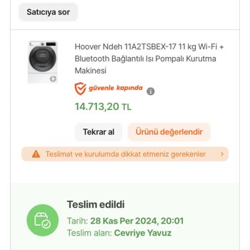 Hoover Kurutma Makinesi: Gürültü Problemi