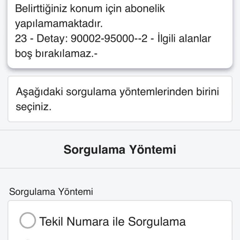 Elektrik Aboneliği Başvurusunda Karşılaşılan Sorun