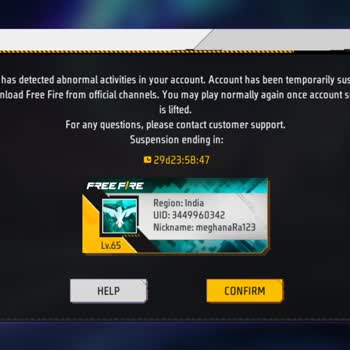 Garena Free Fire Suspended My Account Without Warning or Proper Support