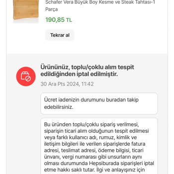 Kampanya İptali Ve Fiyat Artışı Mağduriyeti