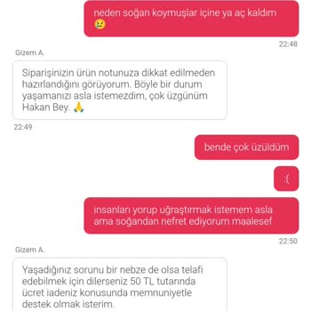 Yemeksepeti'nin Hatalı Sipariş İade Politikası