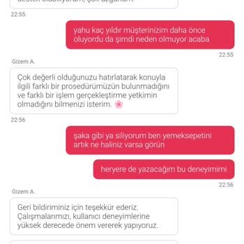 Yemeksepeti'nin Hatalı Sipariş İade Politikası