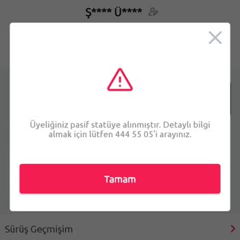 Araç Kiralama Sürecinde Yaşanan Sorunlar Ve Üyelik İptali
