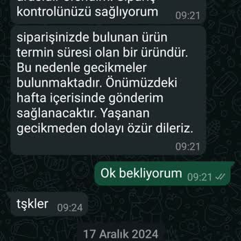 Para İadesi Yapılmayan Sipariş Ve İletişim Sorunu