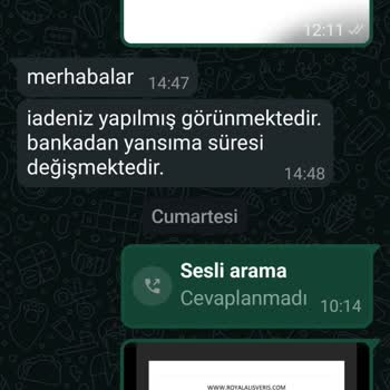 Para İadesi Yapılmayan Sipariş Ve İletişim Sorunu