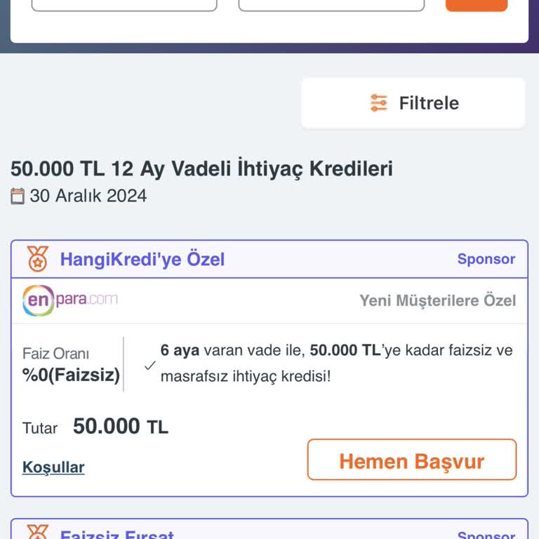 Faizsiz Kredi Kampanyası Mağduriyeti