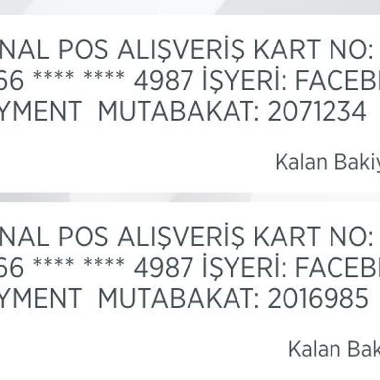 Facebook Hesabımdan İzinsiz Para Çekimi Sorunu