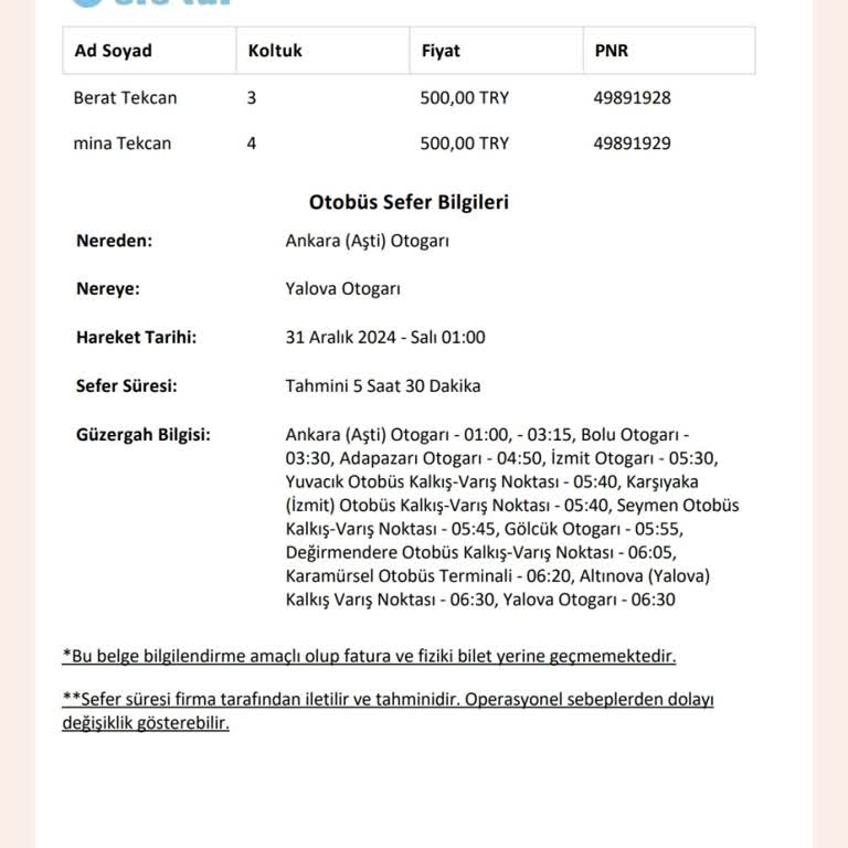 Yanlış Tarihli Bilet İptal Sorunu